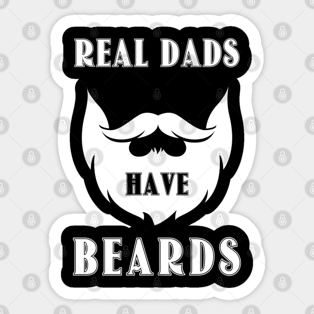 REAL DADS HAVE BEARDS Sticker by MasliankaStepan
